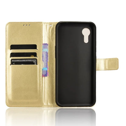 For Samsung Galaxy Xcover 7 Cell Phone Case  Anti-scratch Leather Crazy Horse Texture Shell