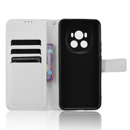 For Honor Magic6 5G Case Leather Wallet Phone Cover with Diamond Texture