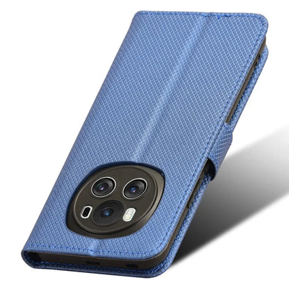 For Honor Magic6 5G Case Leather Wallet Phone Cover with Diamond Texture