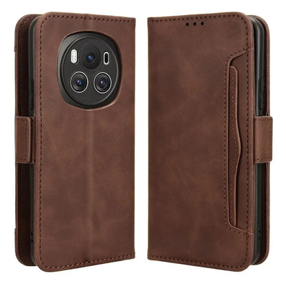 For Honor Magic6 5G Case Magnetic Leather Cover with Multiple Card Holders