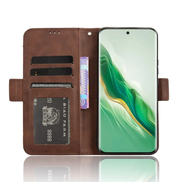 For Honor Magic6 5G Case Magnetic Leather Cover with Multiple Card Holders