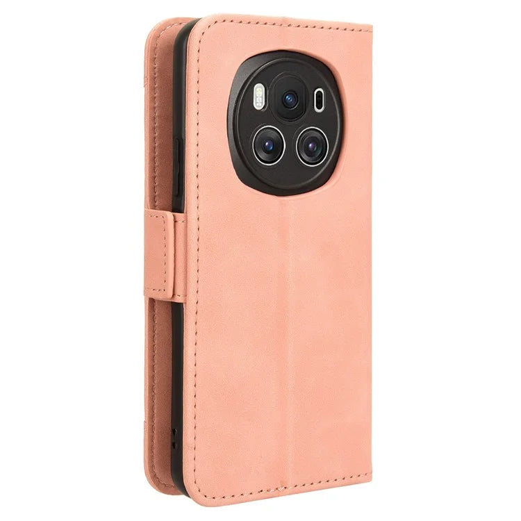 For Honor Magic6 5G Case Magnetic Leather Cover with Multiple Card Holders
