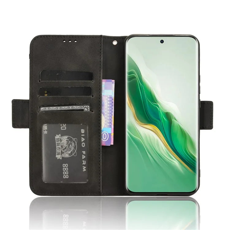 For Honor Magic6 5G Case Magnetic Leather Cover with Multiple Card Holders