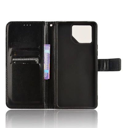 For Asus ROG Phone 8 Pro 5G / 8 5G Wallet Case Crazy Horse Texture PU Leather Phone Protector