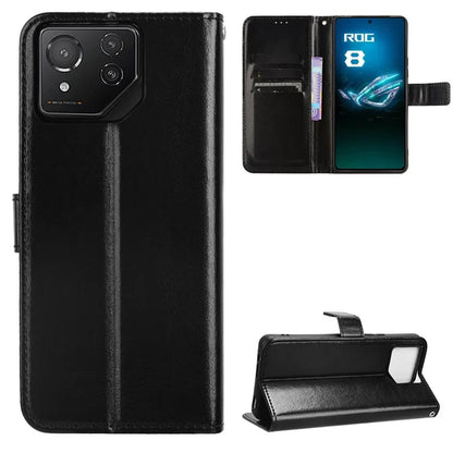 For Asus ROG Phone 8 Pro 5G / 8 5G Wallet Case Crazy Horse Texture PU Leather Phone Protector