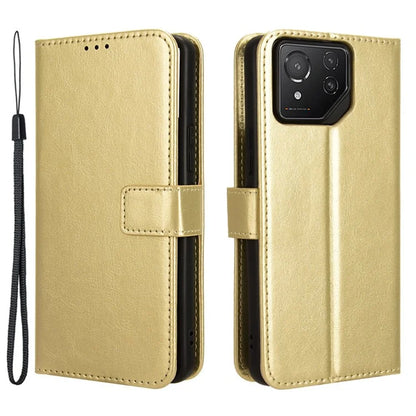 For Asus ROG Phone 8 Pro 5G / 8 5G Wallet Case Crazy Horse Texture PU Leather Phone Protector