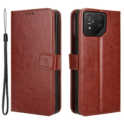For Asus ROG Phone 8 Pro 5G / 8 5G Wallet Case Crazy Horse Texture PU Leather Phone Protector