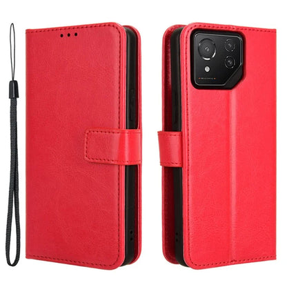 For Asus ROG Phone 8 Pro 5G / 8 5G Wallet Case Crazy Horse Texture PU Leather Phone Protector