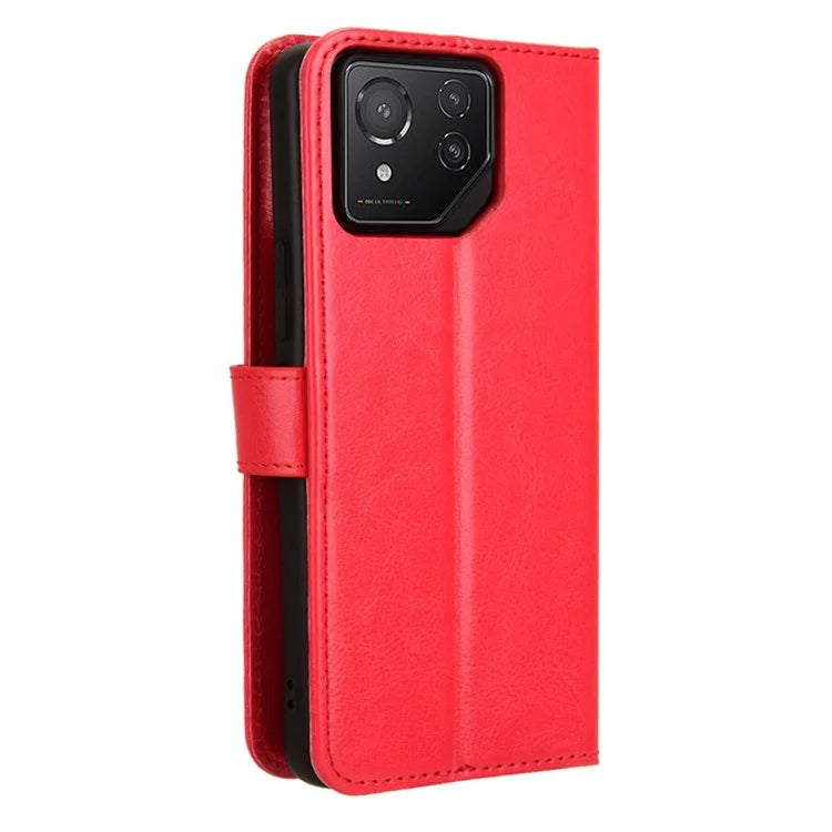 For Asus ROG Phone 8 Pro 5G / 8 5G Wallet Case Crazy Horse Texture PU Leather Phone Protector