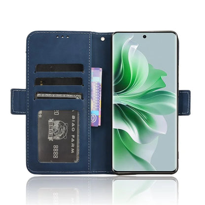 For Oppo Reno11 5G (Global) Case Multi Card Slots Leather Mobile Phone Cover