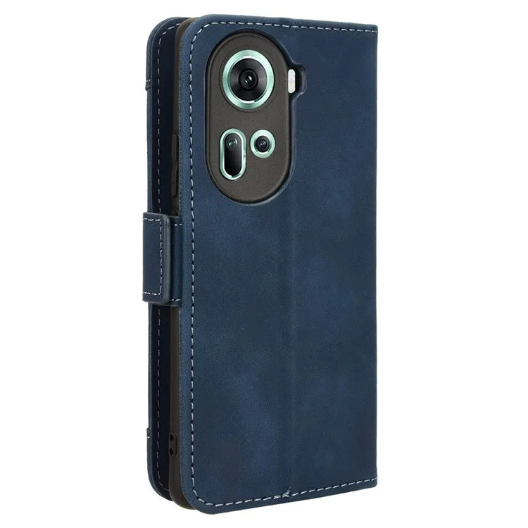 For Oppo Reno11 5G (Global) Case Multi Card Slots Leather Mobile Phone Cover