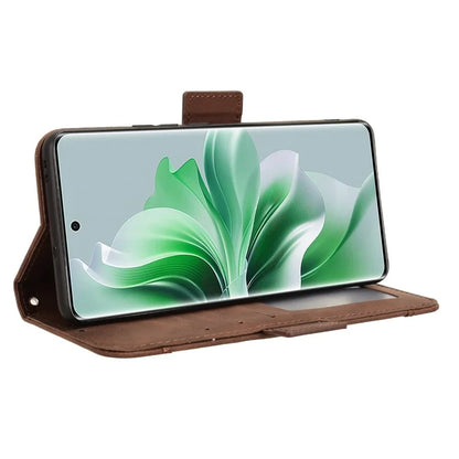 For Oppo Reno11 5G (Global) Case Multi Card Slots Leather Mobile Phone Cover