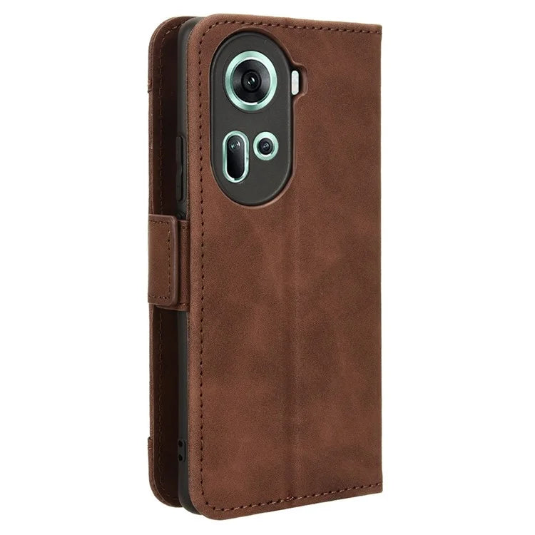 For Oppo Reno11 5G (Global) Case Multi Card Slots Leather Mobile Phone Cover