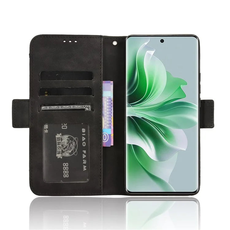 For Oppo Reno11 5G (Global) Case Multi Card Slots Leather Mobile Phone Cover