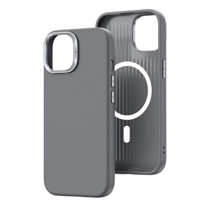 WIWU SP-019 for iPhone 15 Case Compatible with MagSafe PU Leather+TPU Phone Shell