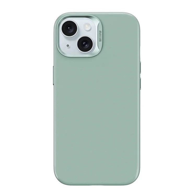 WIWU SP-019 for iPhone 15 Case Compatible with MagSafe PU Leather+TPU Phone Shell