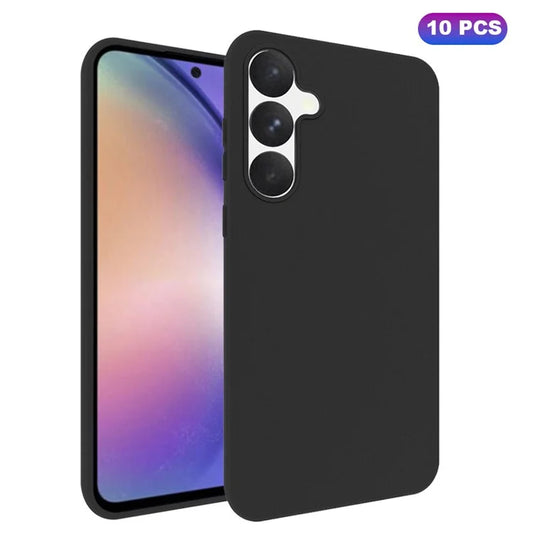 10Pcs / Pack for Samsung Galaxy A55 5G TPU Phone Case Dual-sided Matte Finish