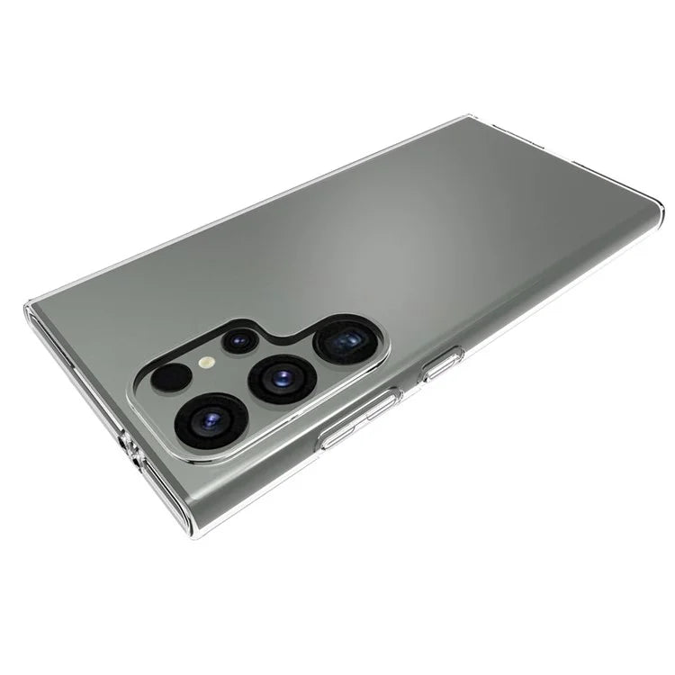 10Pcs  /  Pack For Samsung Galaxy S24 Ultra Cell Phone Case Clear Watermark-Free TPU Back Cover