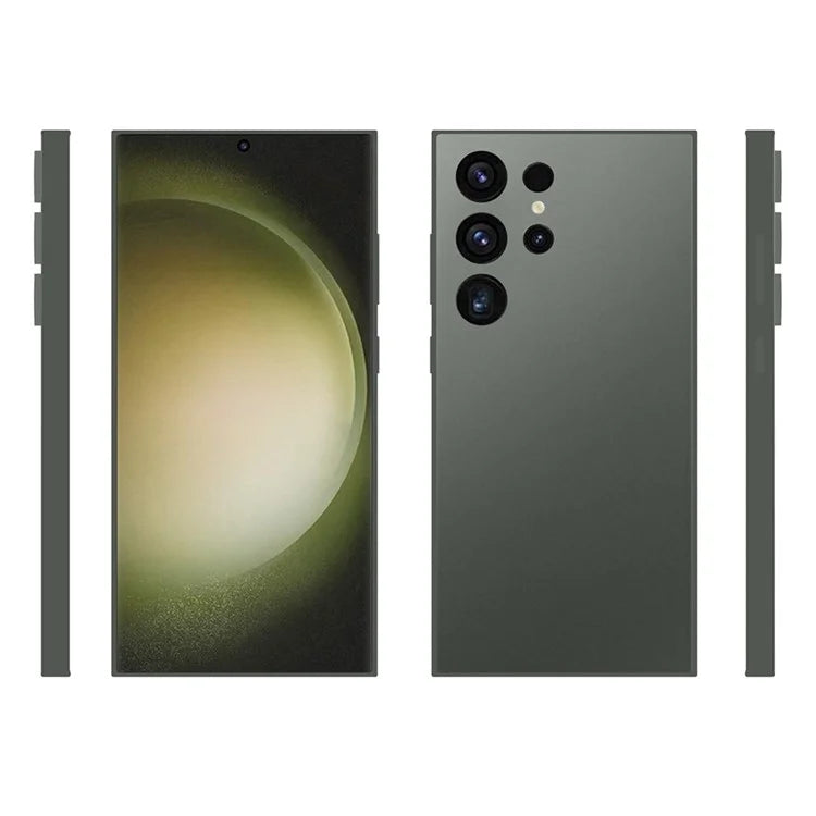 10Pcs  /  Pack For Samsung Galaxy S24 Ultra Cell Phone Case Clear Watermark-Free TPU Back Cover