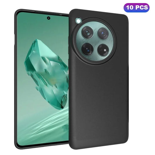 10Pcs / Pack for OnePlus 12 5G Matte TPU Case Protective Phone Cover