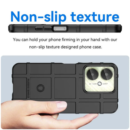 For Xiaomi Redmi 13C 4G  /  13C 5G  /  13R 5G  /  Poco M6 5G  /  Poco C65 4G TPU Case Square Grid Phone Back Cover