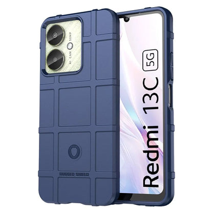 For Xiaomi Redmi 13C 4G  /  13C 5G  /  13R 5G  /  Poco M6 5G  /  Poco C65 4G TPU Case Square Grid Phone Back Cover