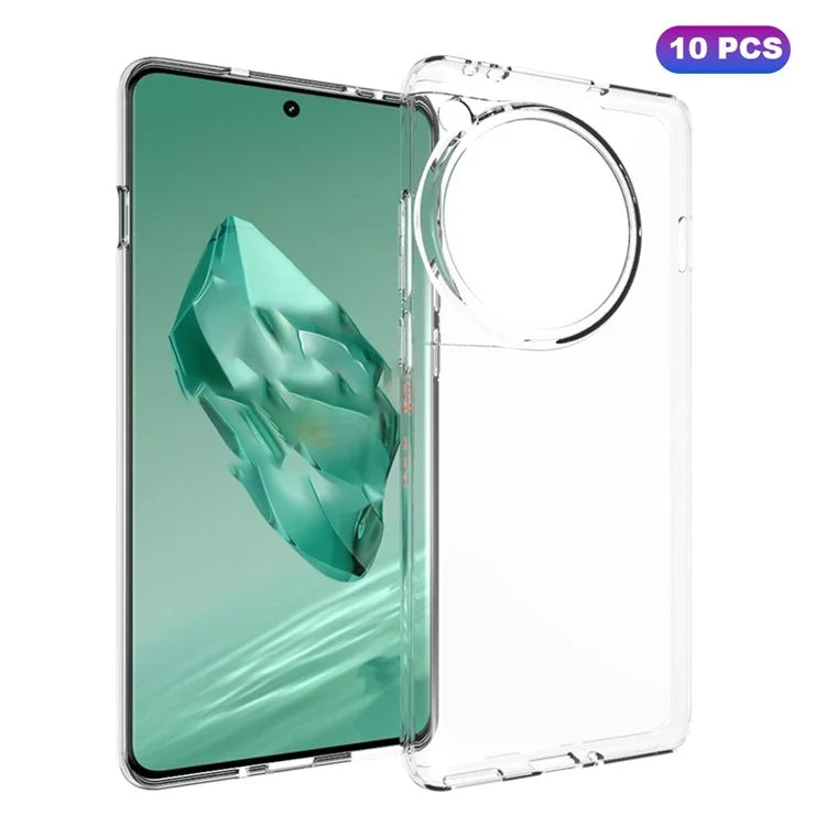 10Pcs  /  Pack For OnePlus 12 5G Case Inner Watermark-Free Texture Scratch-proof Protective Back Shell