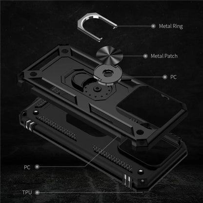 For Xiaomi 14 Drop-proof Case PC+TPU Phone Back Cover with Ring Kickstand