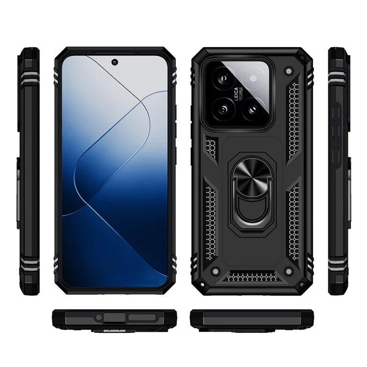 For Xiaomi 14 Pro Case Kickstand PC+TPU Shockproof Phone Cover Protector