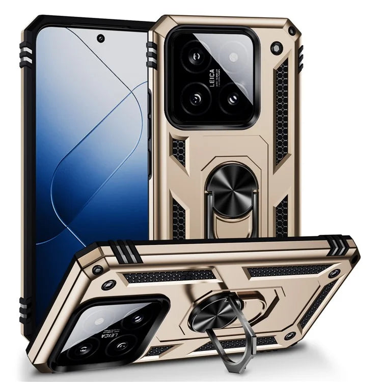 For Xiaomi 14 Pro Case Kickstand PC+TPU Shockproof Phone Cover Protector