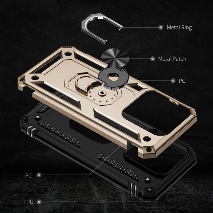 For Xiaomi 14 Pro Case Kickstand PC+TPU Shockproof Phone Cover Protector