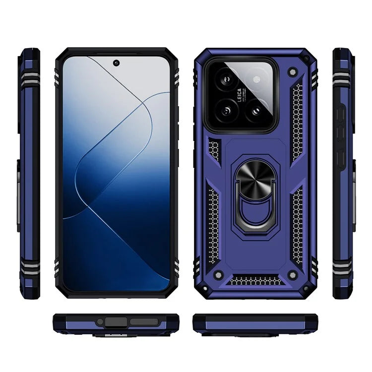 For Xiaomi 14 Pro Case Kickstand PC+TPU Shockproof Phone Cover Protector