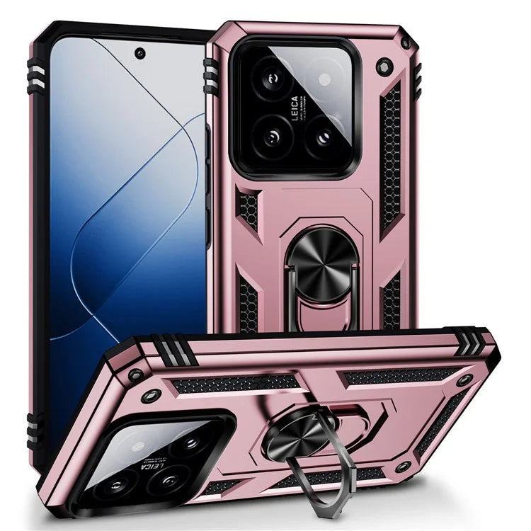 For Xiaomi 14 Pro Case Kickstand PC+TPU Shockproof Phone Cover Protector
