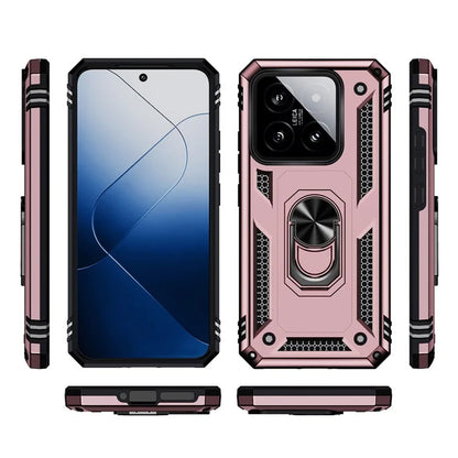 For Xiaomi 14 Pro Case Kickstand PC+TPU Shockproof Phone Cover Protector