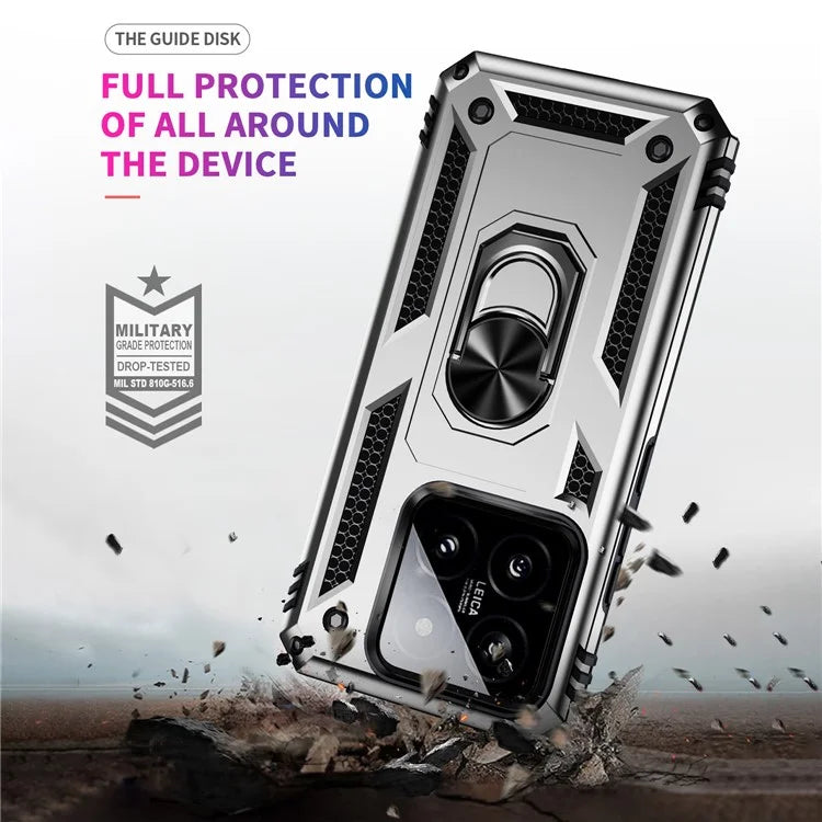 For Xiaomi 14 Pro Case Kickstand PC+TPU Shockproof Phone Cover Protector