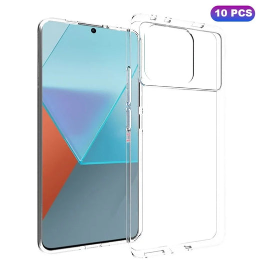 10Pcs  /  Pack For Xiaomi Redmi K70E 5G / Poco X6 Pro 5G Cell Phone Cases Watermark-Free TPU Drop-resistant Cover