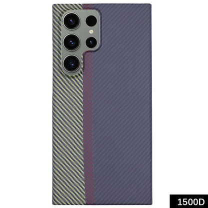 Aramid Fiber Protective Case for Samsung Galaxy S23 Ultra 1500D Texture 3-Color Phone Cover