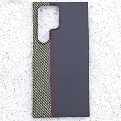 Aramid Fiber Protective Case for Samsung Galaxy S23 Ultra 1500D Texture 3-Color Phone Cover