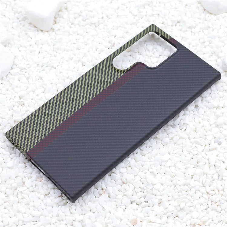 Aramid Fiber Protective Case for Samsung Galaxy S23 Ultra 1500D Texture 3-Color Phone Cover