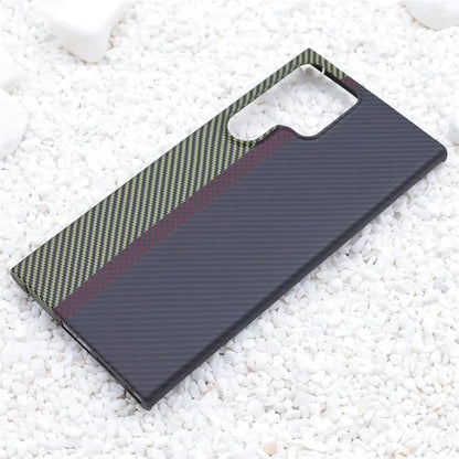 Aramid Fiber Protective Case for Samsung Galaxy S23 Ultra 1500D Texture 3-Color Phone Cover