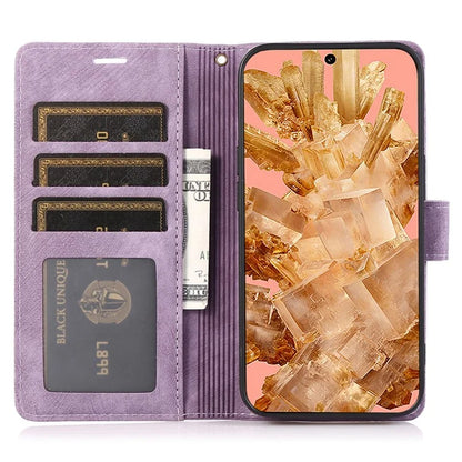 For Google Pixel 8a Phone Case with Strap Wallet Flip PU Leather Cover