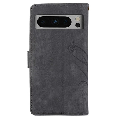 For Google Pixel 8 Pro Flip Leather Case Orchid Butterfly Pattern Wallet Phone Cover