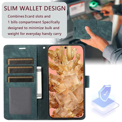 For Google Pixel 8 Case Orchid Butterfly Pattern Leather Cover Phone Wallet