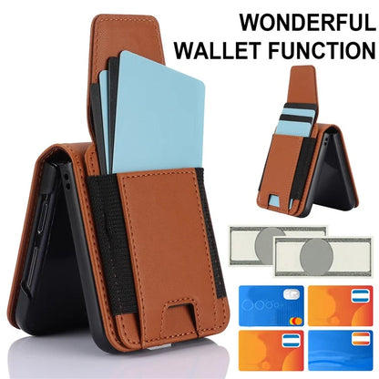 For Samsung Galaxy Z Flip4 5G Crossbody Phone Case PU Leather Back Cover