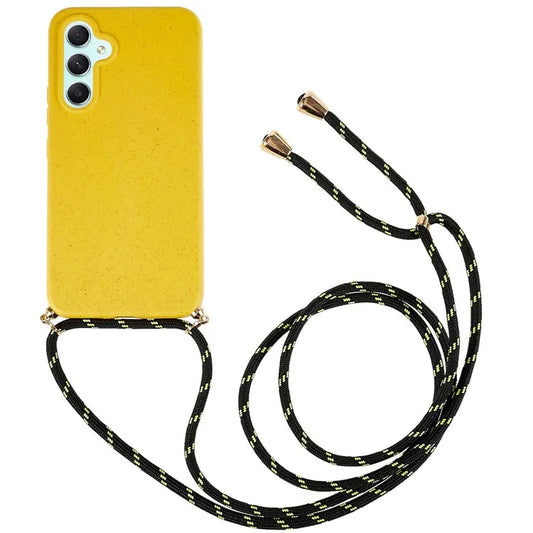 For Samsung Galaxy A15 5G Mobile Phone Case Wheat Straw+TPU Cover Biodegradable Recyclable