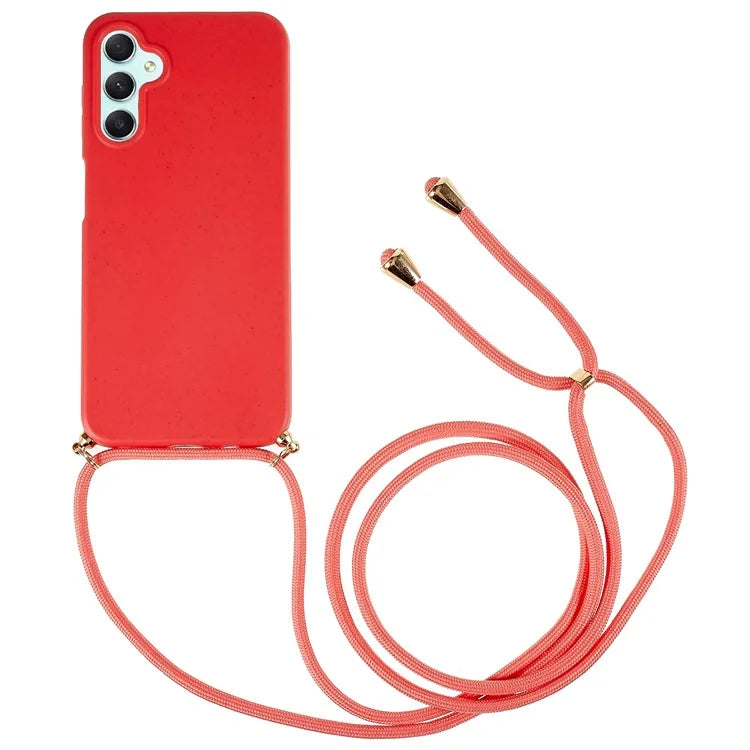 For Samsung Galaxy A15 5G Mobile Phone Case Wheat Straw+TPU Cover Biodegradable Recyclable