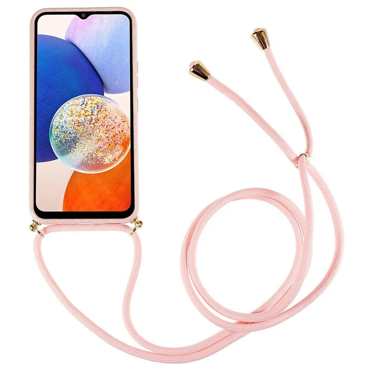 For Samsung Galaxy A15 5G Mobile Phone Case Wheat Straw+TPU Cover Biodegradable Recyclable