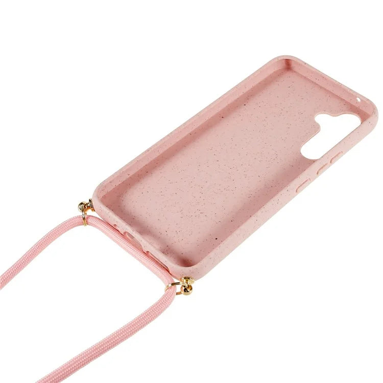 For Samsung Galaxy A05s 4G Eco Phone Case Crossbody Wheat Straw Cover Biodegradable