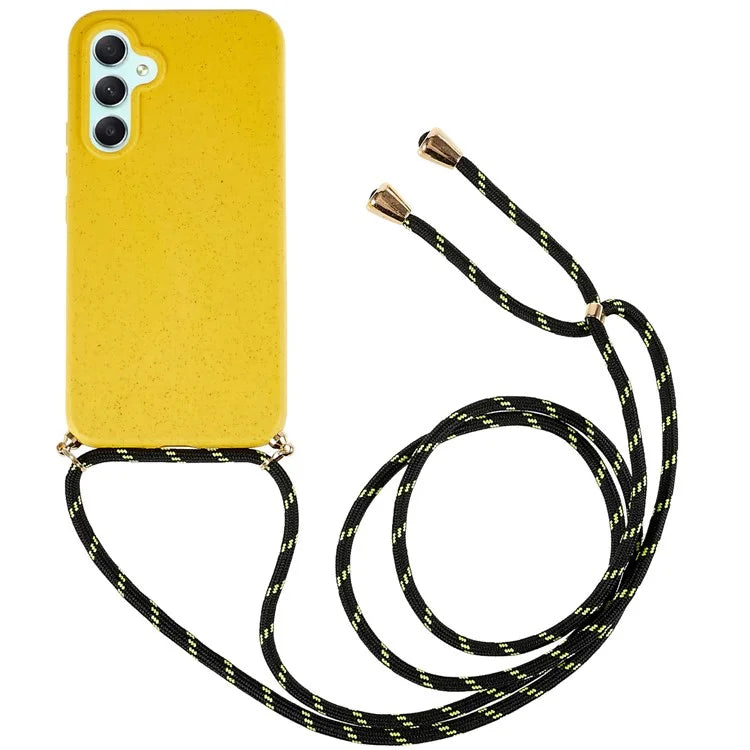 For Samsung Galaxy A05s 4G Eco Phone Case Crossbody Wheat Straw Cover Biodegradable