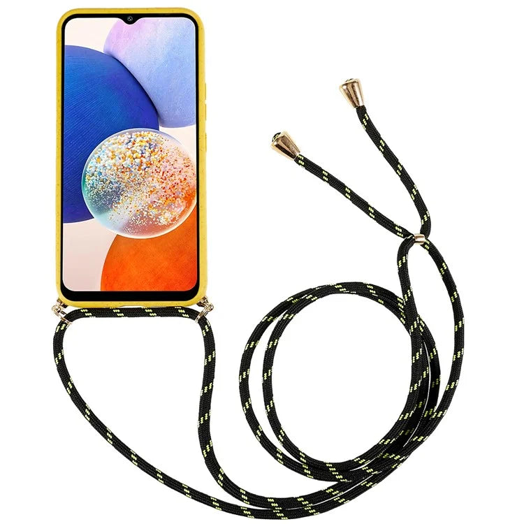 For Samsung Galaxy A05s 4G Eco Phone Case Crossbody Wheat Straw Cover Biodegradable